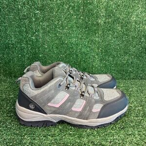 Northside Suede Mesh Trail Hiking Gorpcore Outdoor Sneakers Grey Pink Womens 10